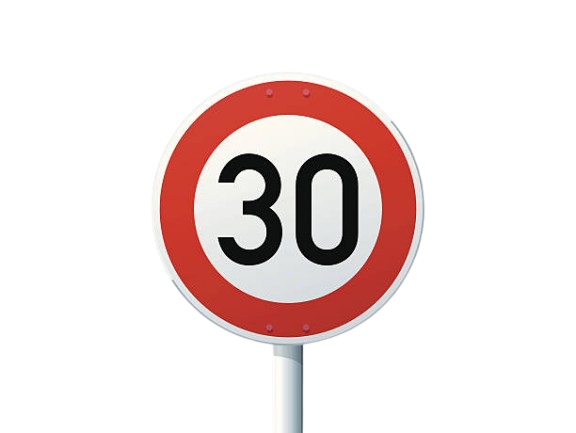 Panneau Límite de Velocidad